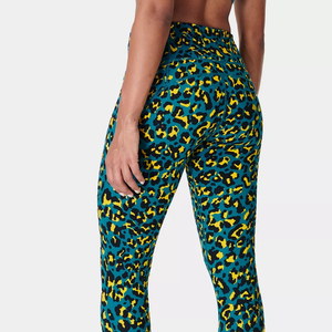 Leggings de Cintura Media con Costuras, Antibacterianos, Estampados con Serigrafía, de Fibra de Algodón/Bambú, para Mujer, de Alta Calidad y Fáciles de Usar - Product Image 4