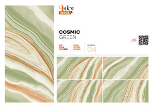 Azulejos de porcelana vitrificada brillante de 600x1200 mm, color verde cósmico intenso, acabado ultra brillante, azulejos de 60x120 cm para dormitorio y sala de estar de lujo. - Product Image 2