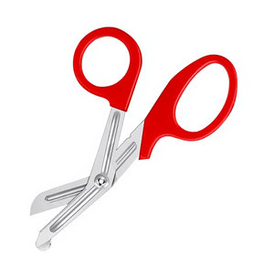 Ciseaux de traumatologie pour infirmières, premiers secours, 5,5 pouces, rouge, acier inoxydable de qualité allemande, ciseaux médicaux pour bandages, urgence, EMT, paramédical - Product Image 4