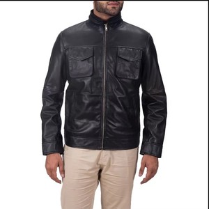 Chaqueta de Invierno Acolchada de Piel de Oveja Genuina Unisex Personalizable de Nuevo Estilo con Capucha y Logotipo Frontal Hecha a Mano en Pakistán - Product Image 1
