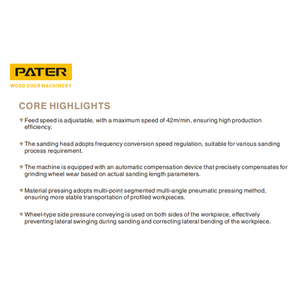 Machine de ponçage automatique de profilés et de cadres de portes en <span class=keywords><strong>bois</strong></span> PATER à prix usine avec moteur et pompe - Haute productivité 20 kW - Product Image 6