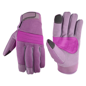 ถุงมือช่างหนังสังเคราะห์ออกแบบใหม่พร้อมโลโก้สั่งทำพิเศษ ป้องกันการลื่น ป้องกันการบาดเจ็บ ใช้งานหน้าจอสัมผัสได้ - Product Image 3