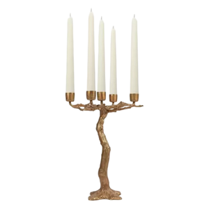 Candelabro árabe vintage de latón de alta calidad con cinco brazos y acabado pulido para decoración del hogar, candelabro de metal para mesa. - Product Image 2