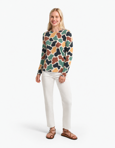 Camiseta de Manga Larga con Estampado de Camuflaje para Mujer, Cuello Redondo, Corte Ajustado, Estilo Casual, Ropa Urbana de Moda - Product Image 5
