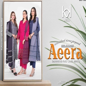 Marque pakistanaise Salwar Kameez pour filles brodé Viscose prêt à porter costumes indien cousu vente entière costumes pakistanais costumes - Product Image 4