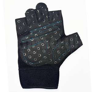 Gants de musculation professionnels bleus et noirs avec rembourrage amélioré de la paume |   Poignée antidérapante de qualité supérieure pour un équipement de musculation ultime - Product Image 4