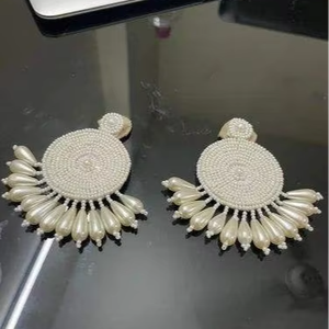 Mejor Precio, Pendientes de Cuentas con Diseño de Pascua, Color Morado y Rosa, Pendientes de Cuentas para Mujer, Joyería de Moda, Artesanía - Product Image 1