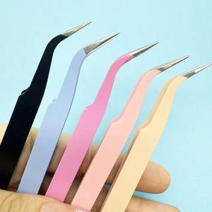 ชุดแหนบต่อขนตา Morje Surgical Precision สแตนเลสสตีล 5 สี ปลายเรียบ 10 มม. สำหรับต่อขนตา - Product Image 6