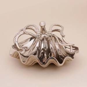 Tazón de Pulpo de Metal Pulido Hecho a Mano al por Mayor, Diseño Novedoso para Decorar y Servir Alimentos - Product Image 1