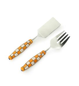 Juego de Cuchillos para Mantequilla de Acero Inoxidable con Mango de Resina, Diseño de Puntos Dorados, Espátula Plana, Ecológico, Ambidiestro, Acabado Pulido, Apto para Lavavajillas - Product Image 6