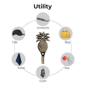 Crochet mural double en métal finition antique décoratif pour suspendre manteaux, chapeaux, clés et serviettes - Product Image 3