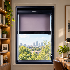 Persianas enrollables WINHOME RB Add Pelmet Series con pelmet, para el mercado estadounidense y canadiense, venta al por mayor para exportación, suministro OEM, servicio ODM. - Product Image 1