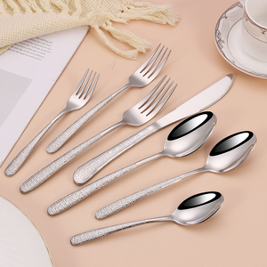 Elegante Juego de Cubiertos de Metal Plateado Estilo Occidental, Cuchara para Postre, Tenedor, Cuchillo Vintage, Juego de Cubiertos para Regalo, Acero Espejado - Product Image 2