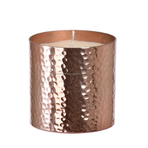 High Quality Shiny Hammered Metal Jar Candle Customization Available in Best Price - Product Image 4