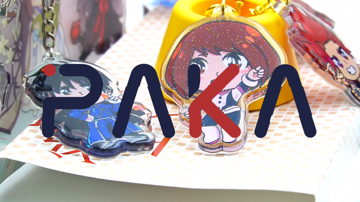 PAKA 2023 New Trending Round Anime Acrylic Keychain Resin Epoxy ...