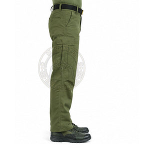 Pantalón Estilo Vintage de la Guerra Americana con Forma Cómoda, Tela Resistente y Costuras Impecables - Product Image 5