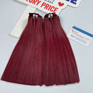 Hot Product <b>Color</b> Bone Straight Weft <b>Hair</b> Vietnamese Human <b>Hair</b> Short Length 12 Inches No Shedding No Tangles - Product Image 2