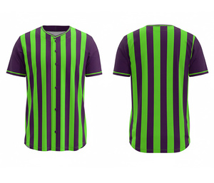 เสื้อเบสบอลคุณภาพสูงแบบสั่งทำพิเศษ พร้อมโลโก้และหมายเลขตามสั่ง |   ฐานผ้าโพลีเอสเตอร์ที่ระบายอากาศได้ดี - Product Image 5