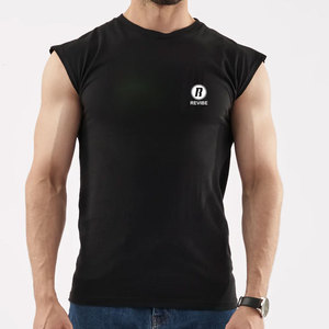 Camiseta con impresión de logotipo personalizado, camisetas sin mangas de alta calidad, precio al por mayor, camiseta sin mangas hecha en Pakistán - Product Image 1