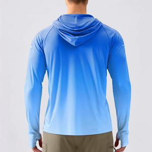 เสื้อตกปลาโพลีเอสเตอร์แห้งเร็ว ป้องกันแสงแดด UPF 50+ แขนยาว สำหรับตกปลาชายฝั่งและนอกชายฝั่ง - Product Image 6