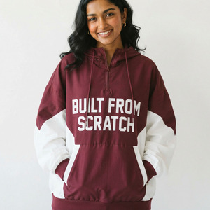 Sudadera con Capucha Cortavientos Ligera para Mujer, Ajuste Holgado, Hombros Caídos, Casual, 100% Nailon, Impermeable - Product Image 2