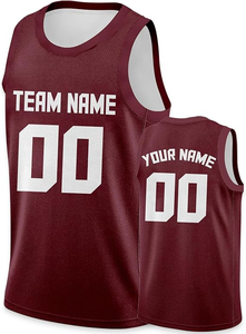 Maillot de basketball imprimé pour adultes, fabrication professionnelle, coupe ample, sans manches, respirant, séchage rapide, prix abordable, OEM - Product Image 5