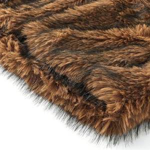 Manteau en fausse fourrure de renard blanc uni, surdimensionné, long et large, avec grand col en peluche, pour femmes - Product Image 4