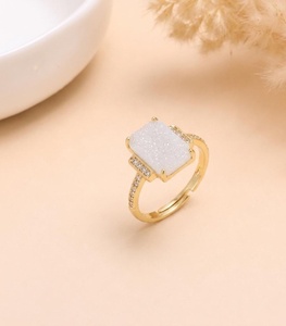 22K Gold Plated Moonstone CZ <b>Ring</b> Traditional <b>Indian</b> Kundan Polki Jewelry Cocktail <b>Ring</b> Gift for Her - Product Image 2