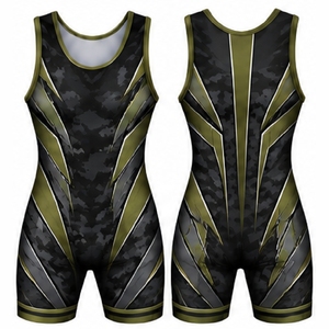 Quick Dry <b>Wrestling</b> <b>Singlets</b> for Men Youth Custom Printed Competition Training Athletic Sportswear Wholesale - Product Image 4