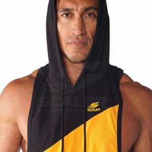 Fitness Training <b>Men</b> Gym <b>Singlet</b> Quick Dry Breathable Lightweight Polyester/Cotton Sports Tank Top <b>for</b> Cardio Running - Product Image 5