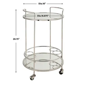 Premium Handmade <b>Plastic</b> Eco-Friendly American Style Kitchen Organizer Trolley Cart <b>Wheels</b> for Dining Room Storage Vintage Antiq - Product Image 1