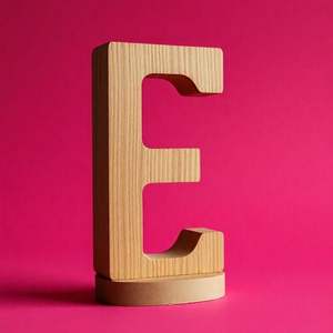 Letras del alfabeto decorativas de madera para decoración moderna de cuarto infantil, pieza artística personalizada con nombre de niño para exhibir. - Product Image 1