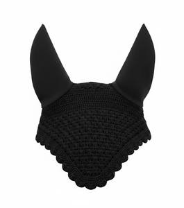 Velo antimoscas para caballo listo para la competición con tela elástica para las orejas, ajuste cómodo y diseño de ganchillo transpirable para entrenamiento de equitación - Product Image 4