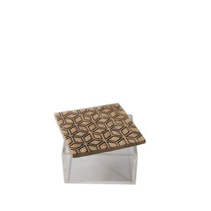 Juego de Quemadores de Incienso Geométricos de Madera, Incensario de Lujo con Caja de Almacenamiento Acrílica y Bandeja, Decoración Moderna para Mesa - Product Image 3