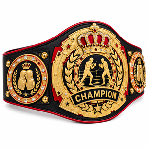 Ceinture de championnat personnalisée de lutte, boxe, MMA, plaques métalliques, cuir PU, logo personnalisé, longueur 2,2 m, diamètre 50 mm - OEM - Product Image 2
