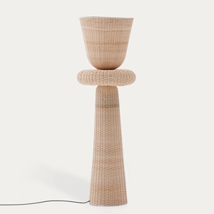 Lampe sur pied décorative de luxe, design moderne, éclairage d'appoint pour la maison, lampe en rotin. - Product Image 3