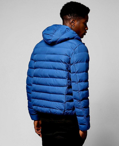 Wholesale 100% Polyester Winter <b>Jacket</b> for Men Custom Logo Zip-Up Hood Puffer with Warm <b>Thick</b> Windproof Feature OEM Outdoor Hat - Product Image 3