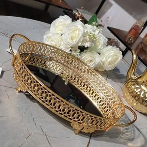 New Design Gold Plated Metal Serving <b>Chocolate</b> Tray for Kitchenware and Tabletop Usage Available in Bulk - Product Image 1