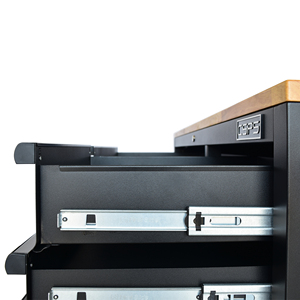 Matte Black Powder Coated Steel 10 Drawer <b>Tool</b> <b>Cabinet</b> Family keywords: for Garage Workshop Storage Use - Product Image 2