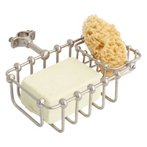Porte-savon moderne de luxe en métal avec finition chromée polie pour salle de bain, évier de cuisine et maisons élégantes - Product Image 1