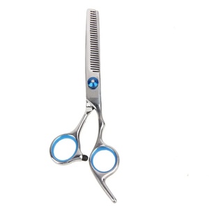 Tijeras de Peluquería Profesionales Duraderas de Acero Inoxidable 6CR13 con Punta Afilada, para Diestros, Mango Largo, 28 Dientes, para Salón de Belleza - Product Image 1