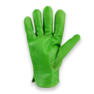 Guantes de seguridad clásicos de cuero genuino para hombre, hasta la muñeca, con forro de fibra de bambú, transpirables, para las cuatro estaciones, con detección de agujas, para exteriores. - Product Image 2
