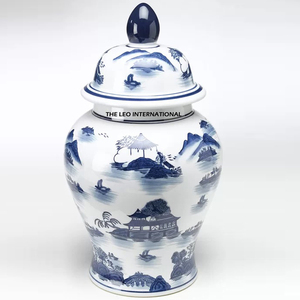 High-End Hotel Decor <b>Ginger</b> <b>Jar</b> Vintage Hand Painted Traditional General <b>Jar</b> for Commercial Projects - Product Image 1