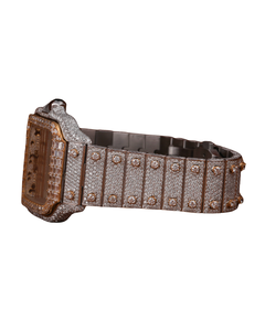 Luxury New Moissanite Full Stainless Steel And Arabic Dial Watch For Unisex Casual Quartz Movement - Product Image 2