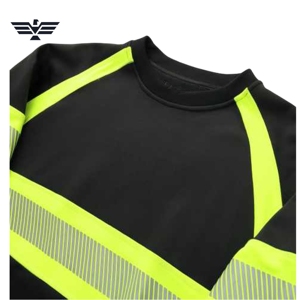 Sudadera de Seguridad Reflectante de Alta Visibilidad Personalizada, Antibacteriana, de Algodón, para Hombre, Ropa de Trabajo Industrial - Product Image 6