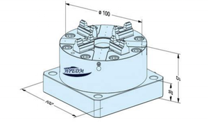 Roestvrijstalen Precisie Drievoudige ER-035519 Pneumatische Klauwplaat Met Basisplaat Voor Cnc Edm-HE-C06436 - Product Image 6