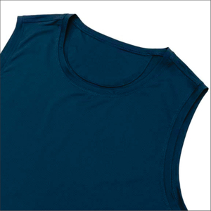 Nueva Llegada, Logotipo Personalizado, Precios al por Mayor, Camiseta sin Mangas Casual de Poliéster/Algodón Tejido para Hombre, Secado Rápido, Transpirable, Bordado - Product Image 3