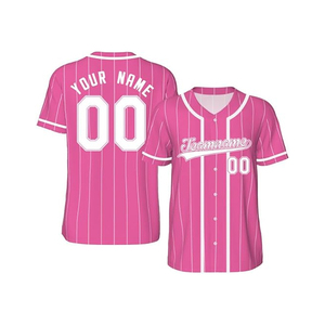 Nouveau maillot de baseball unisexe, impression numérique du logo, design bicolore, nom et numéro de l'équipe, manches, vêtements de softball, 100% polyester, séchage rapide - Product Image 1