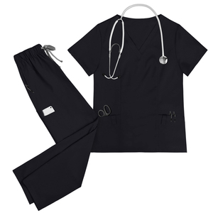 Ensemble d'uniformes médicaux personnalisés pour infirmières, vente en gros, grandes tailles, veste de travail longue et extensible, uniformes médicaux pour médecins, infirmières, hôpitaux - Product Image 5