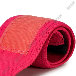 Sibrin Custom Logo Print Womens <b>Pink</b> Wrist <b>Wraps</b> Heavy Duty braces Support for Powerlifting Weightlifting Wrist Support 18 Inch - Product Image 6